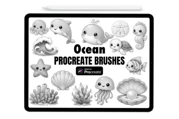 Download Cute Ocean Procreate Brushes - Cute Collection