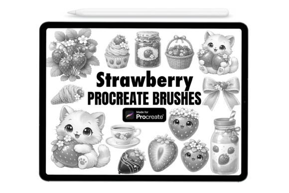 Download Cute Strawberry Procreate Brushes - Cute Collection