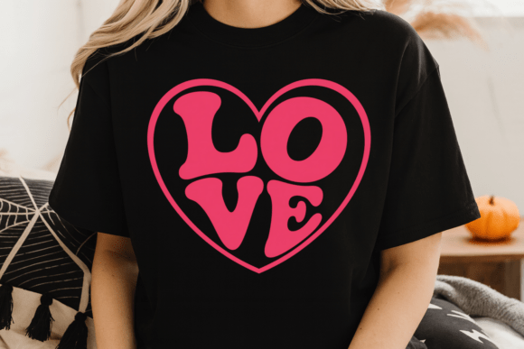 Download Retro Valentin Typography Love Heart PNG - Heart Collection
