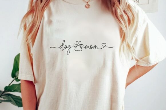 Download Dog Mom Paw Heart Script Design Png - Heart Collection